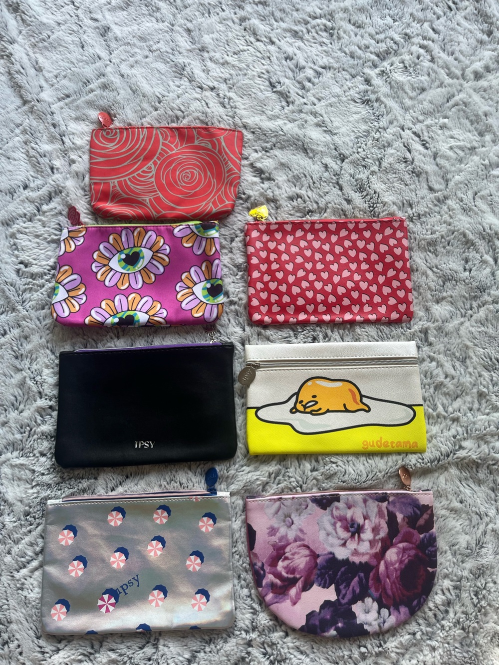 Assorted Small Ipsy makeup bags new